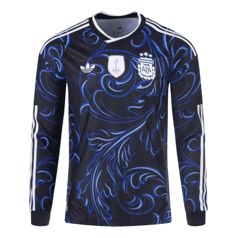 Argentina Away 2026/27 Long Sleeve Jersey Blue & Black Men's