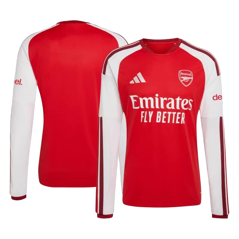 Arsenal Home 2026/27 Long Sleeve Jersey Red Men's