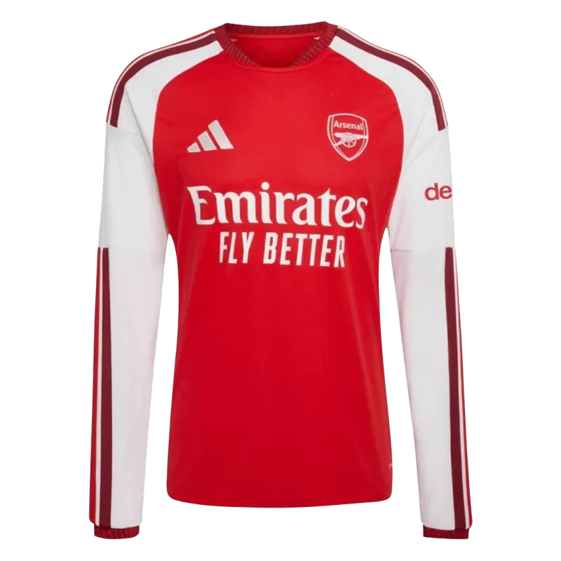 Arsenal Home 2026/27 Long Sleeve Jersey Red Men's