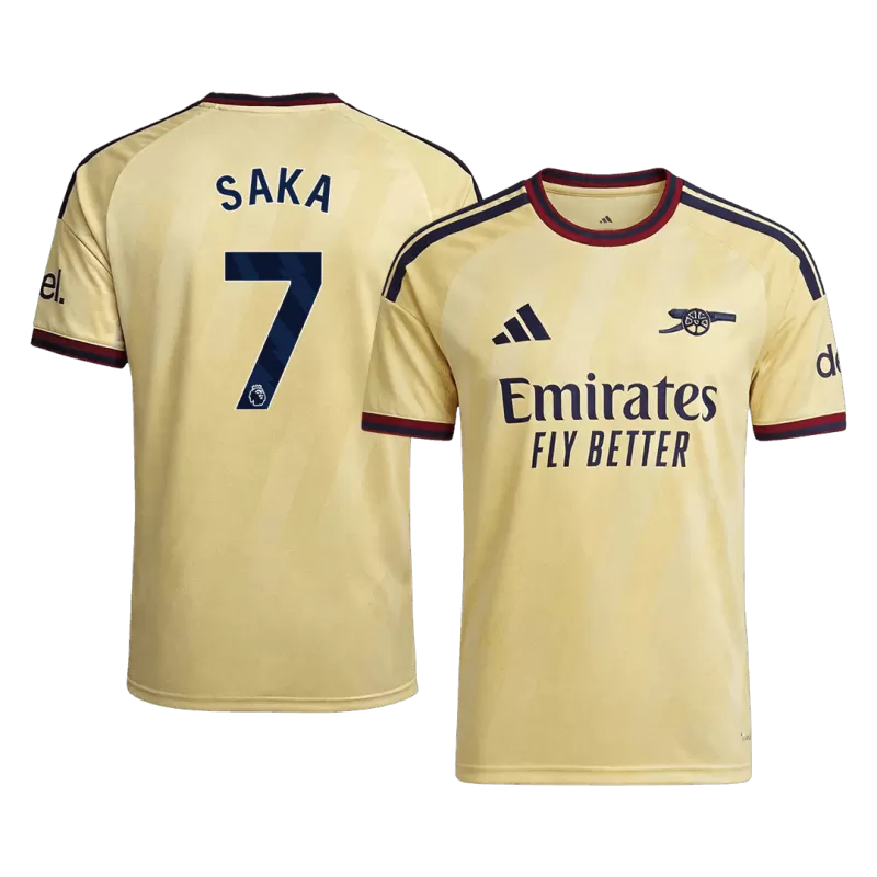 Arsenal SAKA #7 Third 2026/27 Jersey Yellow Men's