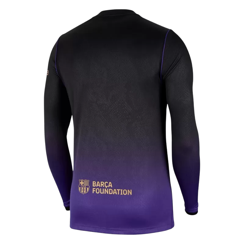 Barcelona Away 2026/27 Long Sleeve "Kobe" Jersey Purple & Black Men's
