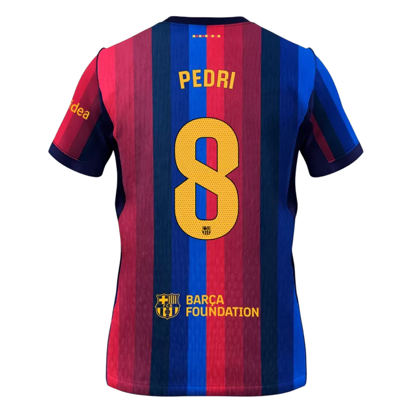 Barcelona PEDRI #8 Home 2026/27 Jersey Red & Blue Men's