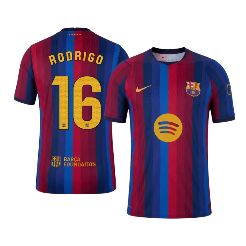 Barcelona RODRIGO #16 Home 2026/27 Jersey Red & Blue Men's
