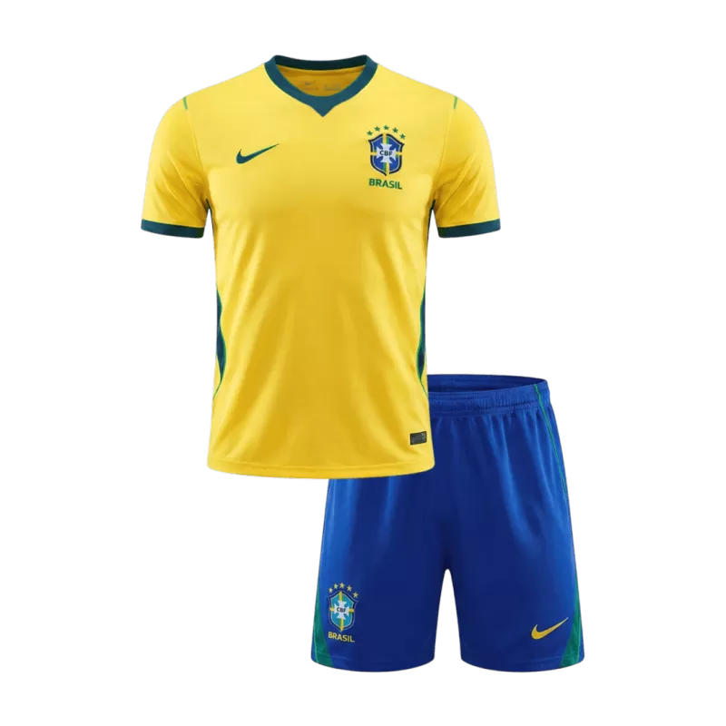 Brazil Home 2026/27 Kit Yellow Kid's