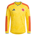 Colombia Home 2026/27 Long Sleeve Jersey Yellow Men's