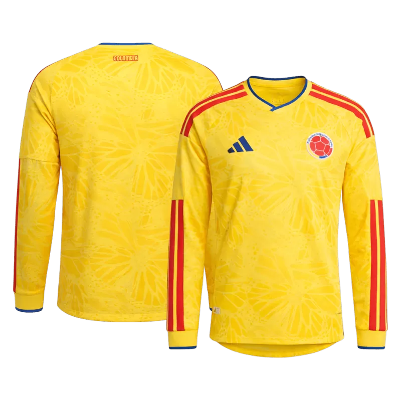 Colombia Home 2026/27 Long Sleeve Jersey Yellow Men's