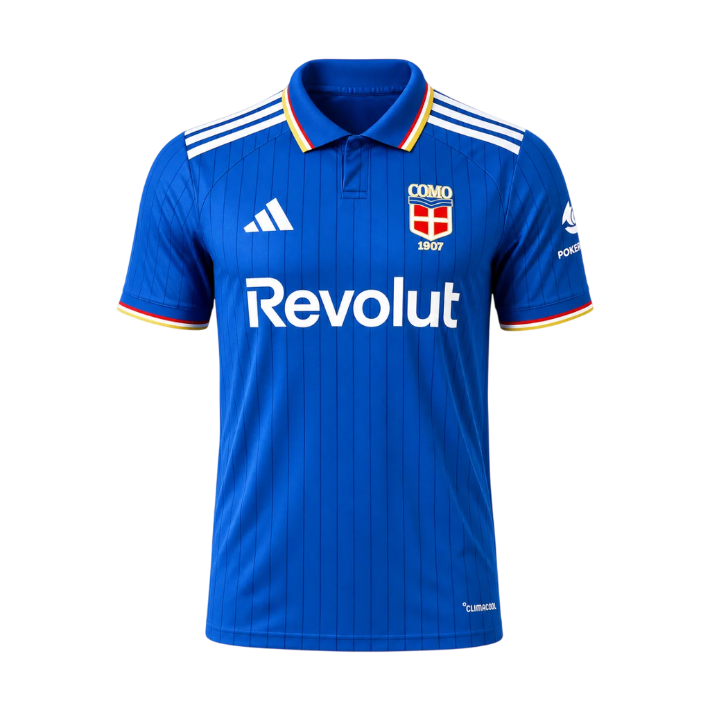 Como 1907 Home 2026/27 Jersey Blue Men's