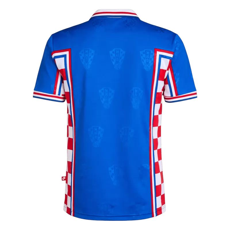 Croatia Retro Away 1998 Jersey Blue Men's
