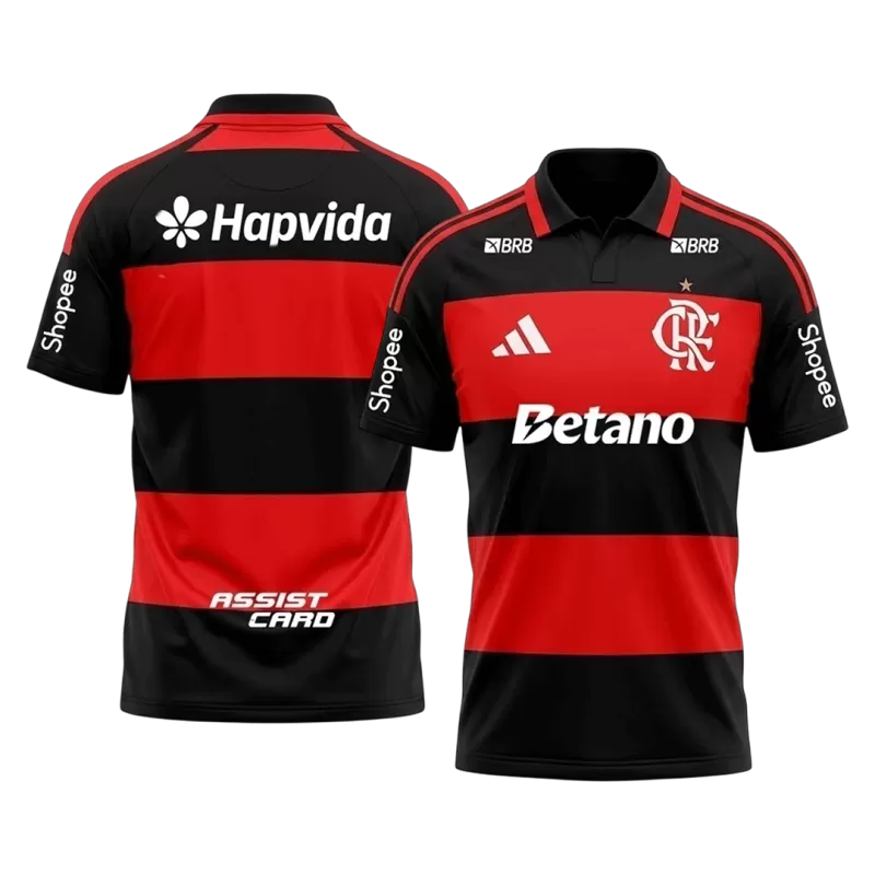 Flamengo Home 2026/27 Jersey Red & Black Men's (With Sponsor)