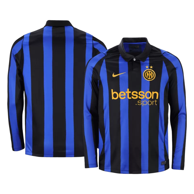 Inter Milan Home 2026/27 Long Sleeve Jersey Blue & Black Men's