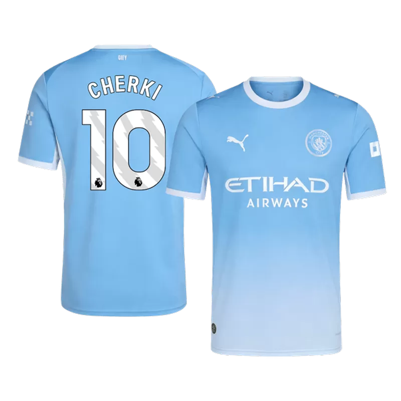 Manchester City CHERKI #10 Home 2026/27 Jersey Light Blue Men's