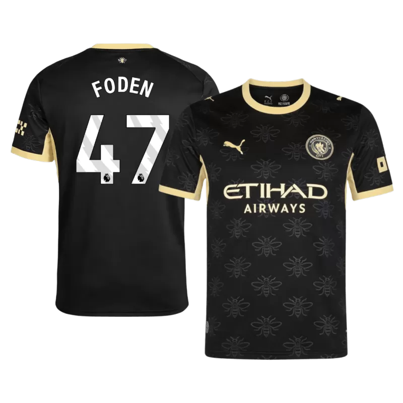 Manchester City FODEN #47 Away 2026/27 Jersey Black Men's