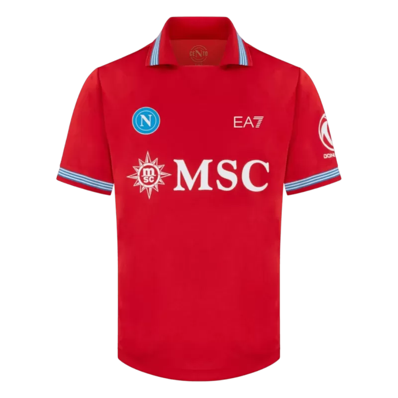 Napoli Third 2026/27 Jersey Red Men's