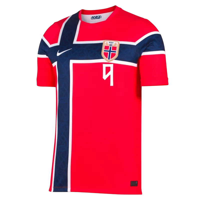 Norway BRAUT HAALAND #9 Home 2026/27 Jersey Red Men's