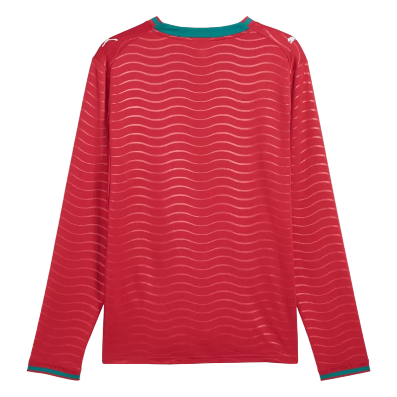 Portugal Home 2026/27 Long Sleeve Jersey Red Men's