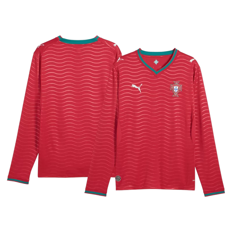 Portugal Home 2026/27 Long Sleeve Jersey Red Men's