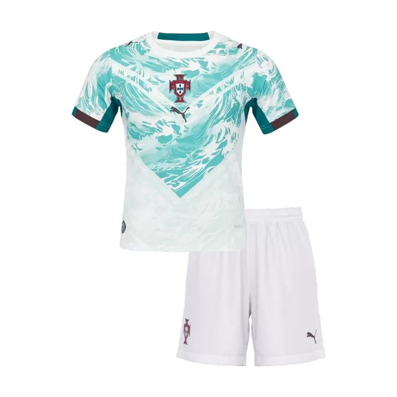 Portugal Away 2026/27 Kit Blue & White Kid's