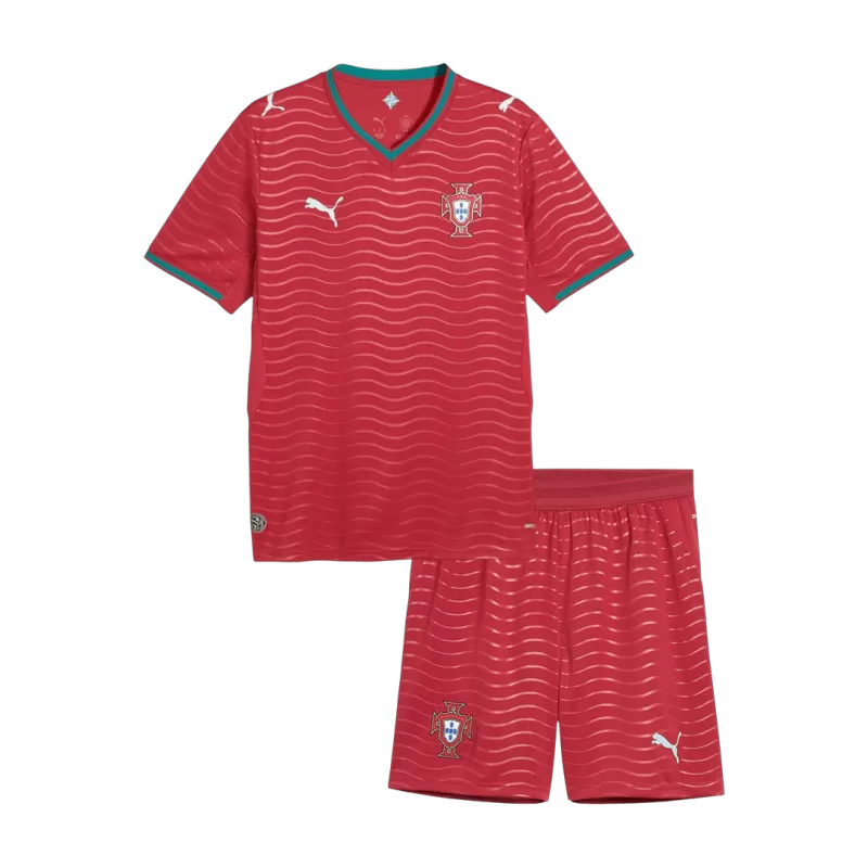 Portugal Home 2026/27 Kit Red Kid's
